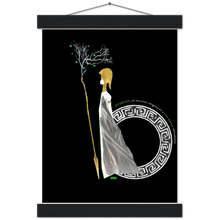 Load image into Gallery viewer, Ancient Origins Matte Paper Poster & Hanger - Athena Black