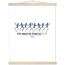 Load image into Gallery viewer, Ancient Origins Matte Paper Poster & Hanger - Live as Play Skeletons