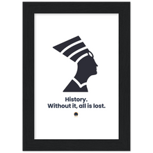 Load image into Gallery viewer, Ancient Origins Matte Paper Wooden Framed Poster - Egypt Quote