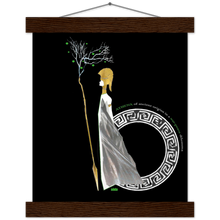 Load image into Gallery viewer, Ancient Origins Matte Paper Poster & Hanger - Athena Black