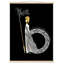 Load image into Gallery viewer, Ancient Origins Matte Paper Poster & Hanger - Athena Black
