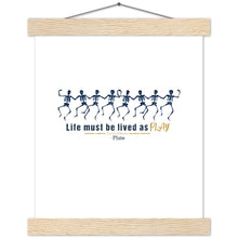 Load image into Gallery viewer, Ancient Origins Matte Paper Poster & Hanger - Live as Play Skeletons