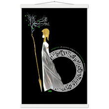 Load image into Gallery viewer, Ancient Origins Matte Paper Poster & Hanger - Athena Black
