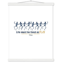 Load image into Gallery viewer, Ancient Origins Matte Paper Poster & Hanger - Live as Play Skeletons