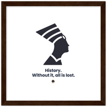 Load image into Gallery viewer, Ancient Origins Matte Paper Wooden Framed Poster - Egypt Quote
