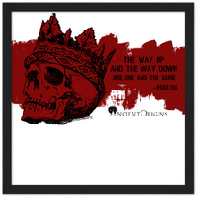 Load image into Gallery viewer, Ancient Origins Matte Paper Wooden Framed Poster - Hearclitus Quote