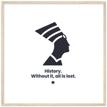 Load image into Gallery viewer, Ancient Origins Matte Paper Wooden Framed Poster - Egypt Quote
