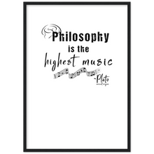 Load image into Gallery viewer, Ancient Origins Matte Paper Wooden Framed Poster - Philosophy Words Dark