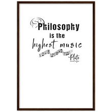 Load image into Gallery viewer, Ancient Origins Matte Paper Wooden Framed Poster - Philosophy Words Dark