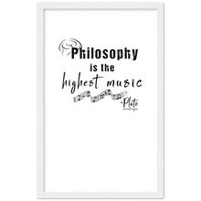 Load image into Gallery viewer, Ancient Origins Matte Paper Wooden Framed Poster - Philosophy Words Dark