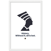Load image into Gallery viewer, Ancient Origins Matte Paper Wooden Framed Poster - Egypt Quote