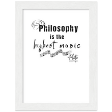 Load image into Gallery viewer, Ancient Origins Matte Paper Wooden Framed Poster - Philosophy Words Dark