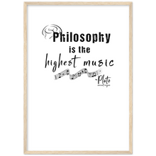 Load image into Gallery viewer, Ancient Origins Matte Paper Wooden Framed Poster - Philosophy Words Dark
