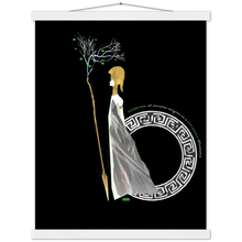Load image into Gallery viewer, Ancient Origins Matte Paper Poster & Hanger - Athena Black