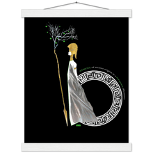 Load image into Gallery viewer, Ancient Origins Matte Paper Poster & Hanger - Athena Black