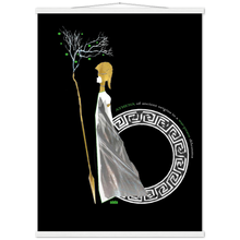 Load image into Gallery viewer, Ancient Origins Matte Paper Poster & Hanger - Athena Black
