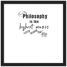 Load image into Gallery viewer, Ancient Origins Matte Paper Wooden Framed Poster - Philosophy Words Dark
