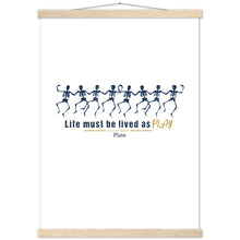 Load image into Gallery viewer, Ancient Origins Matte Paper Poster & Hanger - Live as Play Skeletons