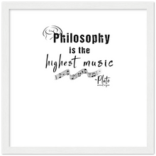 Load image into Gallery viewer, Ancient Origins Matte Paper Wooden Framed Poster - Philosophy Words Dark