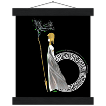 Load image into Gallery viewer, Ancient Origins Matte Paper Poster & Hanger - Athena Black
