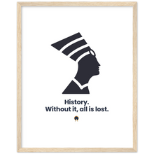 Load image into Gallery viewer, Ancient Origins Matte Paper Wooden Framed Poster - Egypt Quote