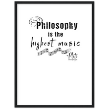 Load image into Gallery viewer, Ancient Origins Matte Paper Wooden Framed Poster - Philosophy Words Dark