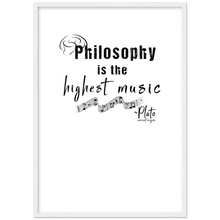 Load image into Gallery viewer, Ancient Origins Matte Paper Wooden Framed Poster - Philosophy Words Dark