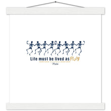 Load image into Gallery viewer, Ancient Origins Matte Paper Poster & Hanger - Live as Play Skeletons