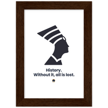 Load image into Gallery viewer, Ancient Origins Matte Paper Wooden Framed Poster - Egypt Quote