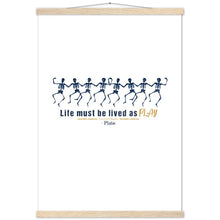 Load image into Gallery viewer, Ancient Origins Matte Paper Poster & Hanger - Live as Play Skeletons