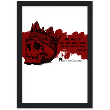 Load image into Gallery viewer, Ancient Origins Matte Paper Wooden Framed Poster - Hearclitus Quote