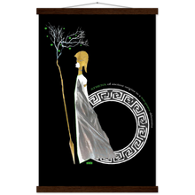 Load image into Gallery viewer, Ancient Origins Matte Paper Poster & Hanger - Athena Black