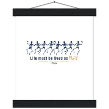 Load image into Gallery viewer, Ancient Origins Matte Paper Poster & Hanger - Live as Play Skeletons