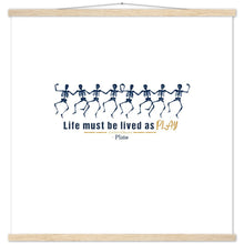 Load image into Gallery viewer, Ancient Origins Matte Paper Poster & Hanger - Live as Play Skeletons