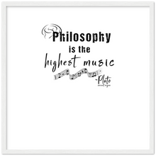 Load image into Gallery viewer, Ancient Origins Matte Paper Wooden Framed Poster - Philosophy Words Dark