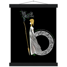 Load image into Gallery viewer, Ancient Origins Matte Paper Poster & Hanger - Athena Black