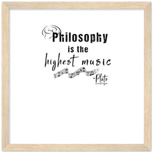 Load image into Gallery viewer, Ancient Origins Matte Paper Wooden Framed Poster - Philosophy Words Dark