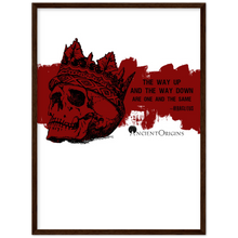 Load image into Gallery viewer, Ancient Origins Matte Paper Wooden Framed Poster - Hearclitus Quote