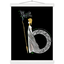 Load image into Gallery viewer, Ancient Origins Matte Paper Poster & Hanger - Athena Black