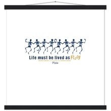 Load image into Gallery viewer, Ancient Origins Matte Paper Poster & Hanger - Live as Play Skeletons