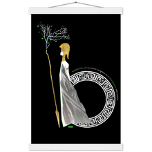 Load image into Gallery viewer, Ancient Origins Matte Paper Poster & Hanger - Athena Black