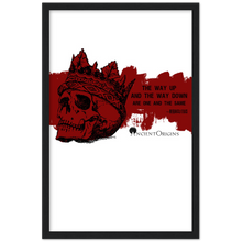 Load image into Gallery viewer, Ancient Origins Matte Paper Wooden Framed Poster - Hearclitus Quote
