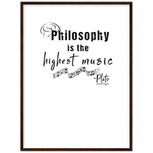 Load image into Gallery viewer, Ancient Origins Matte Paper Wooden Framed Poster - Philosophy Words Dark