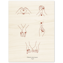 Load image into Gallery viewer, Ancient Origins Wood Prints - Omnia vincit amor