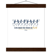 Load image into Gallery viewer, Ancient Origins Matte Paper Poster & Hanger - Live as Play Skeletons