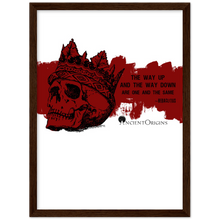 Load image into Gallery viewer, Ancient Origins Matte Paper Wooden Framed Poster - Hearclitus Quote