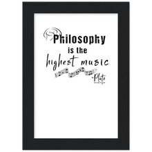 Load image into Gallery viewer, Ancient Origins Matte Paper Wooden Framed Poster - Philosophy Words Dark