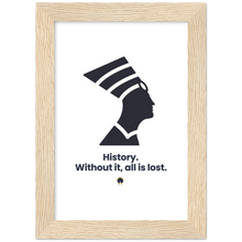 Load image into Gallery viewer, Ancient Origins Matte Paper Wooden Framed Poster - Egypt Quote
