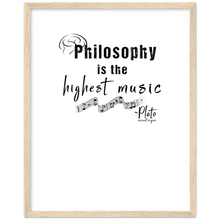 Load image into Gallery viewer, Ancient Origins Matte Paper Wooden Framed Poster - Philosophy Words Dark