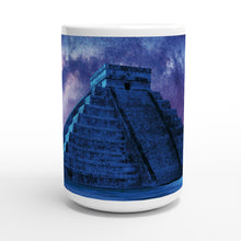 Load image into Gallery viewer, Maya Temple Mug - White 15oz Ceramic Mug
